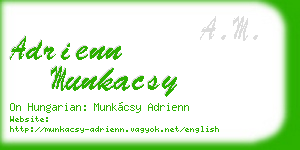 adrienn munkacsy business card